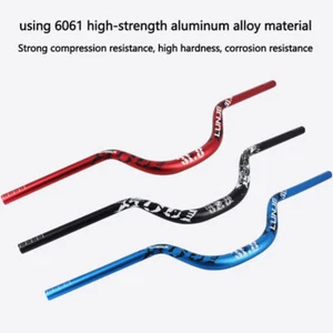 31.8 Mountain Bike Handlebar Aluminum MTB Swallow Riser Bar 720/780mm Up 50/90mm - Picture 1 of 17