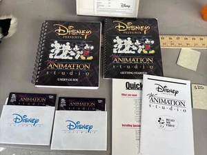 DISNEY PRESENTS ANIMATION STUDIO 5.25" FLOPPY DISKS DOS IBM TANDY MICKEY MOUSE - Picture 1 of 9