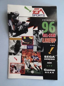 CATALOGUE EA SPORT 96 ALL STAR LINE UP FOR SEGA GENESIS 32X - Picture 1 of 3