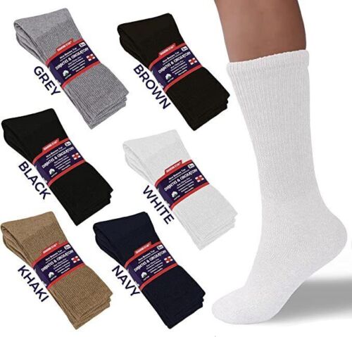 5 ~ 20 dizaines gros lots chaussettes équipage diabétiques hommes et femmes taille 9-11 10-13 13-15