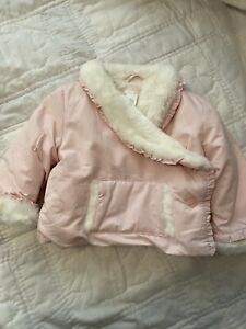 Janie and Jack Pink Baby Jacket Coat Size 0-6 Months EUC