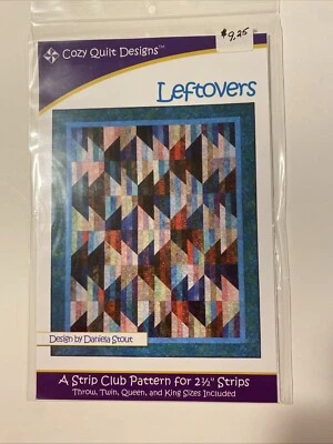 “Leftovers” Quilt Pattern Sewing Craft Cozy Quilt Designs All Sizes - Image 1 of 2