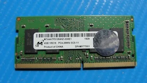 HP 15m-dr1012dx Micron 4GB PC4-2666V Memory RAM SO-DIMM MTA4ATF51264HZ-2G6E1 - Picture 1 of 2