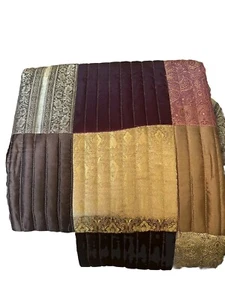 Better Homes & Gardens 90x90 Queen Patchwork Silk Quilt Bedspread Comforter  - Picture 1 of 10