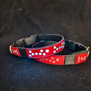 Hundehalsband Blinkendes LED Hundehalsband Klein Rot Passend für 11,8-15,7" Hals NEU Wiederaufladbar - Bild 1 von 14