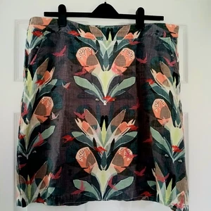 Stunning White Stuff Skirt Size 18,front Pickets Side Zip Knee Length - Picture 1 of 4