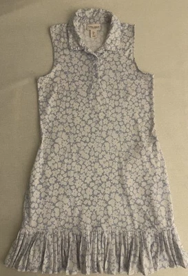 Laura Ashley Golf & Tennis Blue Floral Pleated Athletic Dress Shorts UPF 50 S - Image 1 of 4