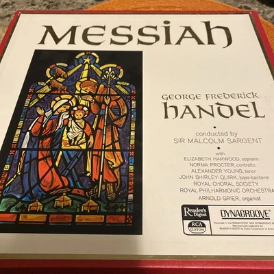 MESSIAH G F Handel Sir M. Sargent 3 LP Album Box Set  Includes Original Booklet  - Image 1 of 4