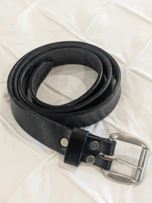 Cinturón para hombre de motocicleta indio genuino de colección con logotipo de escritura en relieve negro 2XL Foto 1 de 4