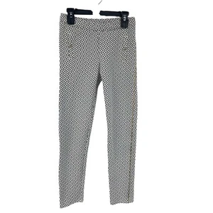 Janie and Jack Cream and Sugar Geo Print Pull On Jacquard Legging Girls 10 - Picture 1 of 6