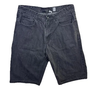 Vintage Y2K ROCAWEAR Schwarz Denim Shorts Herren 36 Rap Style Original Fit Jay Z - Bild 1 von 16