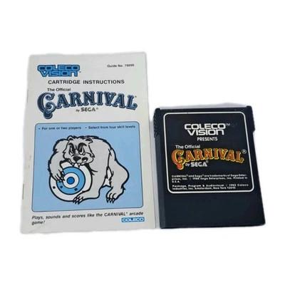 Carnival With Manual Colecovision Game Coleco - Tested Works  - Image 1 of 4