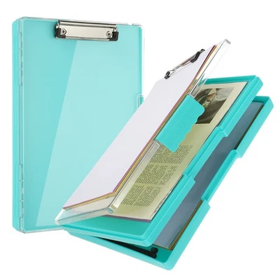 Clipboard with Storage 8.5x11 with Pen Holder A4 Legal Paper Folder, Green Foto 1 de 4