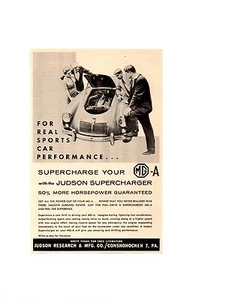 1958 MG MGA / JUDSON SUPERCHARGER ~ ORIGINAL SMALLER PRINT AD - Picture 1 of 1