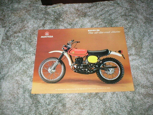 Montesa 250 1975 anuncio de bicicleta de enduro (off - the - Road Master) colorido Foto 1 de 1