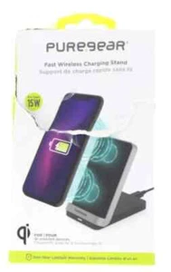 PureGear Fast Wireless Charging Stand 15W Qi enabled devices - Picture 1 of 3
