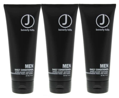J Beverly Hills Men Daily Conditioner - Provides Moisture 7 Oz - Set of 3