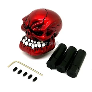 Universal Car Truck Manual Stick Gear Shift Knob Shifter Lever Red Skull Head - Bild 1 von 7