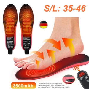 USB BATTERY heated insoles thermal soles shoe heating shoe insoles winter - Picture 1 of 24