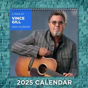 Vince Gill 2025 Country Music Legends Calendar, 12-Month Singer Wall Calendar - Picture 1 of 4