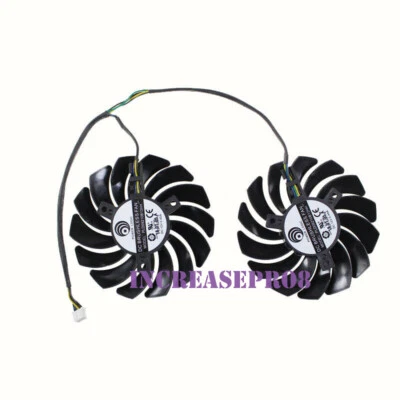MSI ARMOR RX570 RX580 40mm 4Pin 0.4A 87mm Dual Fan Cooler fan Replacement - Image 1 of 2