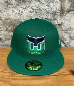 NEW ERA 59FIFTY NHL HARTFORD WHALERS FITTED CAP GREEN AUTHENTIC NEW - Picture 1 of 5