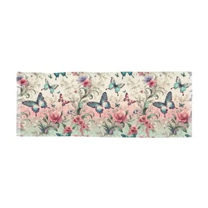 Leichter Schal Schmetterlinge und Blumen - Bild 1 von 5