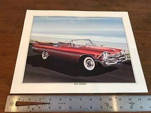 1959 Dodge Custom Royal Art Lithograph Print 11 X 14 Artist K. Yeszin (HD11) - Picture 1 of 5