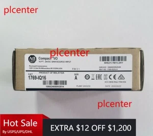 NewAllen Bradley 1769-IQ16 /A CompactLogix 16 Pt 24VDC D/I Module 1769IQ16 US - Picture 1 of 5