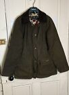 Women Barbour Rose Beadnell Jacket Olive Size 12