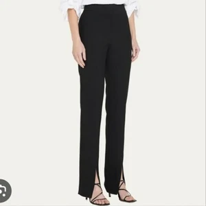 Pantalones rectos ajustados con dobladillo dividido Veronica Barba Paula talla 6 - Imagen 1 de 12
