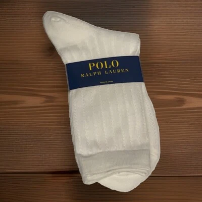 Lauren By Ralph Lauren Polo Women Trouser Socks Ivory Sock Japan - Image 1 of 2