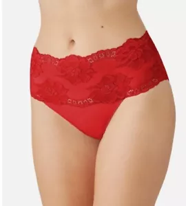 Wacoal Light and Lacy Fashion Hi-Cut Brief Barbados Cherry - Picture 1 of 3