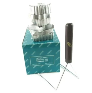  Rosette und Timbale Friteuse Formen Set Vintage Schwedischer Stil USPE Made in Taiwan - Bild 1 von 12