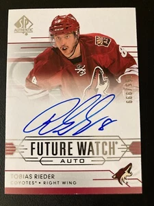 2014-15 SP Authentic 297 Future Watch Rookie RC Autographs Tobias Rieder ed/999 - Bild 1 von 2