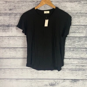 NWT Anthropologie T.La Simple Black Elegant Blouse Black XS Trendy Summer - Picture 1 of 4