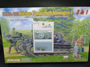 Dragon 1/35th Scale Sd.Kfz. 265 Kleine Panzer Bausatz Nr. 6222 mit LM Umlenkrollen Bonus Neu - Bild 1 von 5