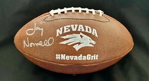 JAY NORVELL SIGNED "NEVADA GRIT" FOOTBALL- NEVADA WOLF PACK FOOTBALL - Picture 1 of 9