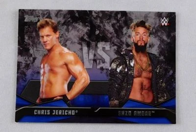 Chris Jericho Enzo Amore WWE Wrestling Trading Card WWF Topps Wrestler Raw #16 - Image 1 of 2
