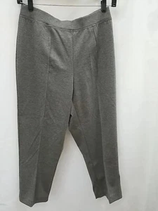Womans Alfred Dunner Grey Slim Fit Pants, Size 16 W,  NWT - Picture 1 of 5