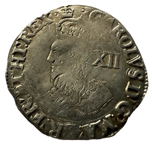Charles I Shilling from the Battle of Ayelsbury Hoard - Picture 1 of 2