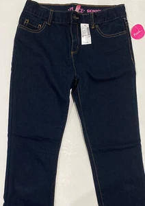 New Childrens Place Dark DENIM PANTS BLUE JEANS Skinny GIRLS Kids Size 12 NWT - Picture 1 of 7