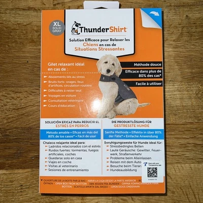 Thundershirt Dog Calming Vest Gray, Dog Anxiety Relief- Extra Large - Image 1 of 4