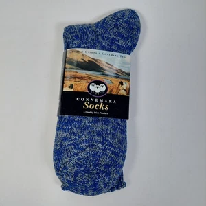 Vintage Connemara Crew-Socken Einheitsgröße Erwachsene Large Wollmischung Thermo neu mit Etikett - Bild 1 von 6