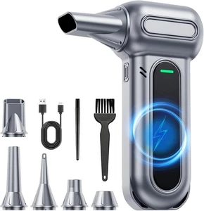 Compressed Air Cleaner for PC, 150000 RPM Super Powerful Electric Air Duster, 4- - Picture 1 of 6