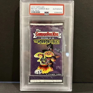 2019 GARBAGE PAIL KIDS REVENGE OH THE HORROR-IBLE CONFEZIONE SIGILLATA PSA AUTENTICATO - Foto 1 di 3