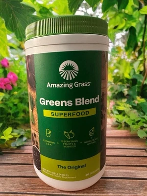NUEVO SELLADO Increíble Superalimento Verde Hierba La Bebida Original en Polvo 60 Porciones Foto 1 de 4