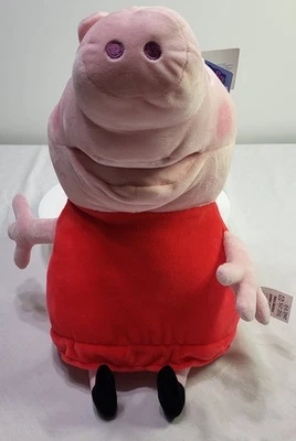 NWT Hasbro Peppa Pig Big Hugs Puppet Plush Toy 13in Soft Red Dress Kids Toy - Image 1 of 4