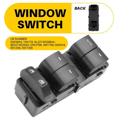 Interruptor de ventana eléctrica izquierda del conductor delantero para Ford Explorer Sport Trac 2007 DWS798 Foto 1 de 4