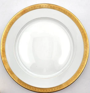 Bernardaud Limoges "Rhapsody" Bone China Golden Band Dinner Plate France - Picture 1 of 4